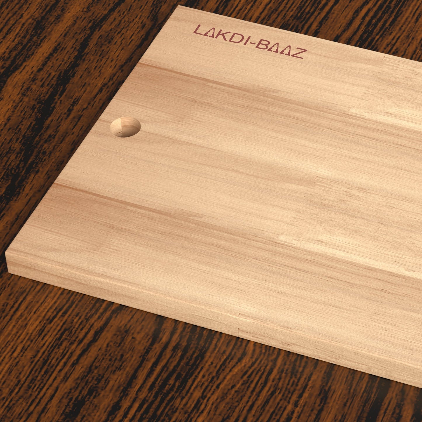 Buy Lakdi Baaz | Premium Rubber Wood Chopping Board Rubber β Handmade Chopper Boards/Cut Board/Serving Board for Veg & Fruit