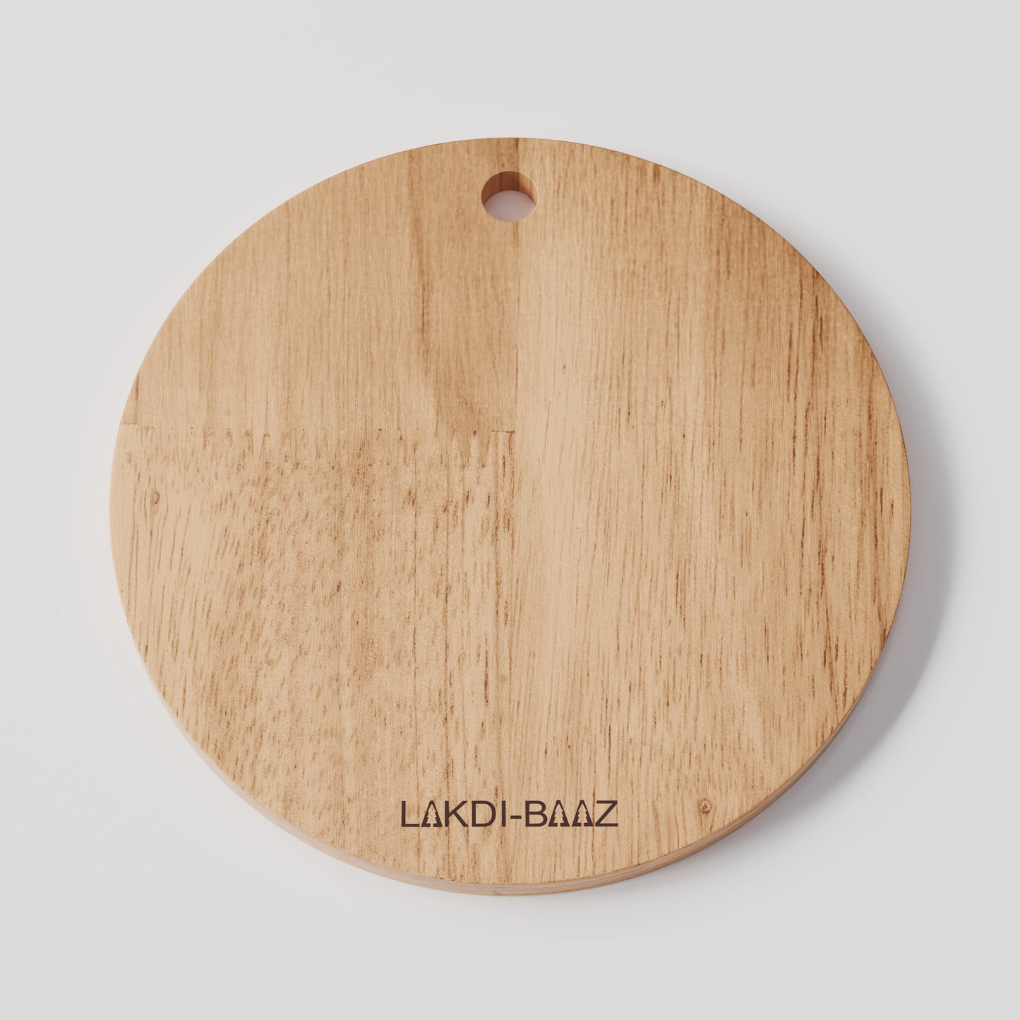 Buy Lakdi Baaz | Round Rubber Wood Chopping Board Rubber β Lightweight Chopper Boards/Cut Board/Serving Board for Daily Use