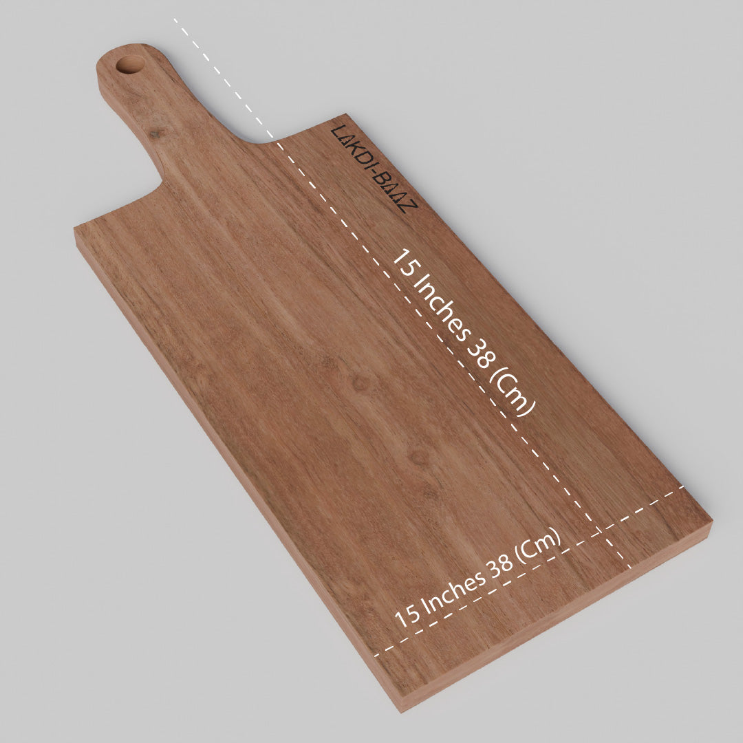 Buy Lakdi-Baaz| Premium Wooden Platter Square Cutting Board Serving Board Chopping Board