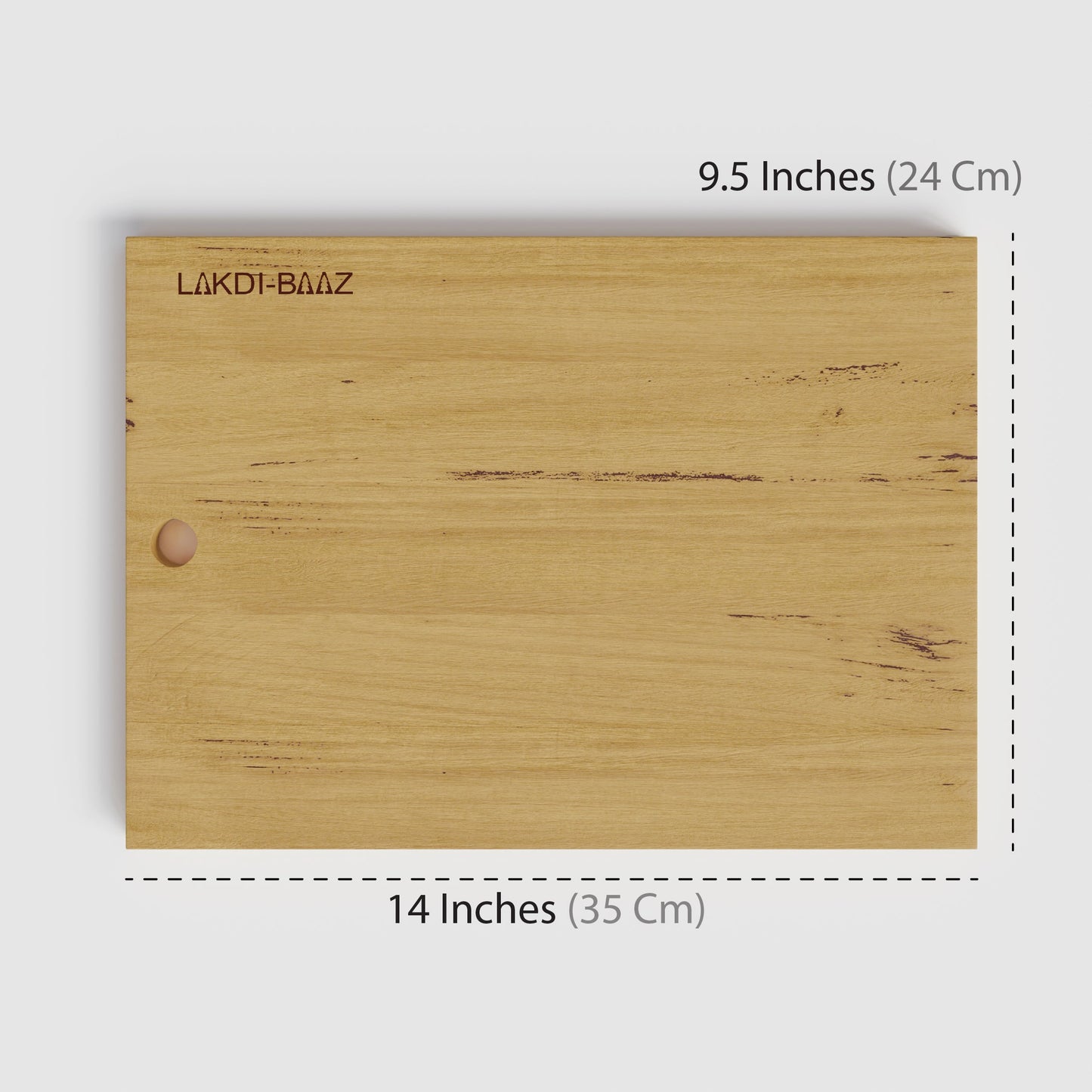 Buy Lakdi Baaz | Wooden Cutting Board made from Light weight Solid Wood - Wood Serving Board