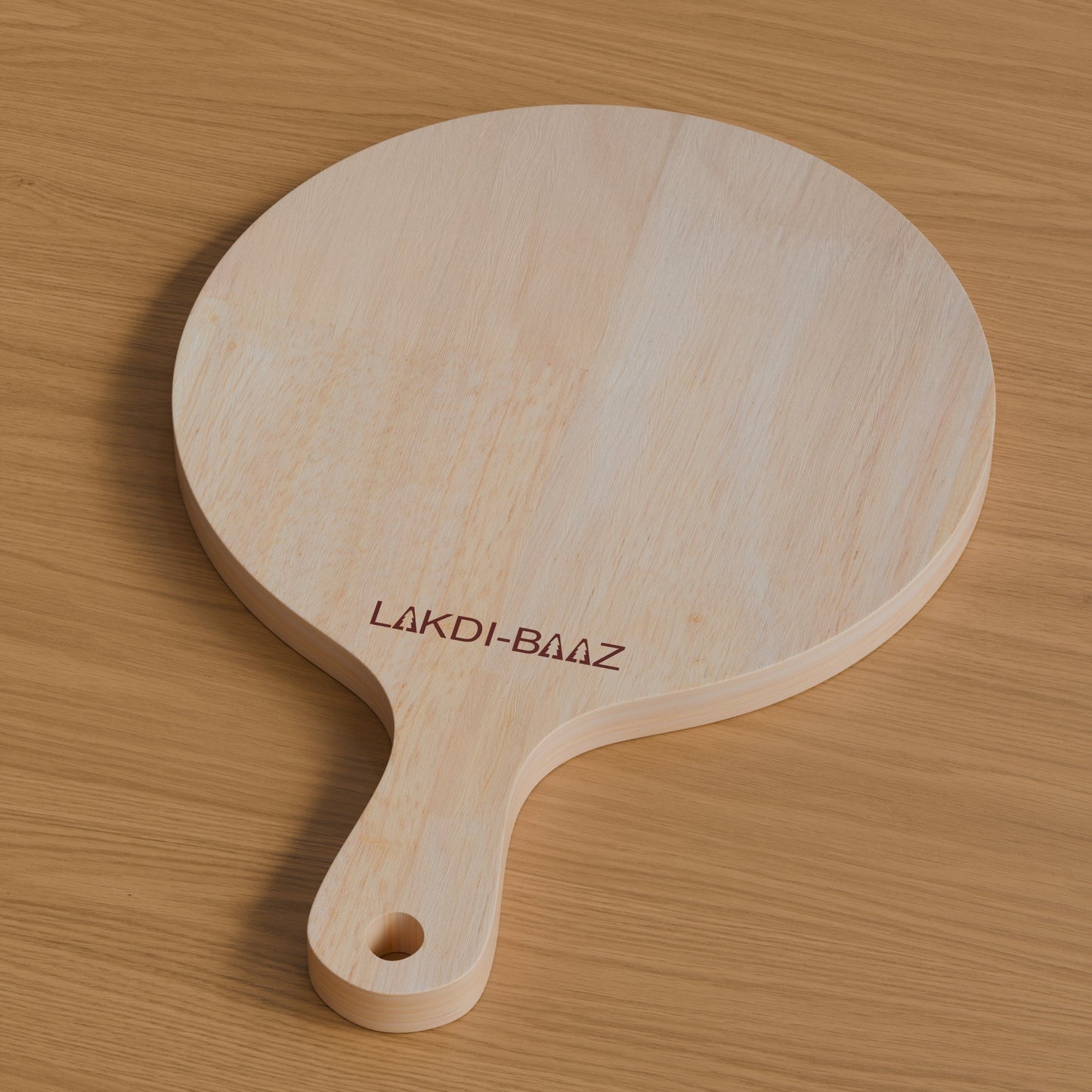 Buy Lakdi Baaz | Small Rubber Wood Round Chopping Board Rubber – Compact Chopper Boards/Cut Board/Serving Board for Kitchen Use