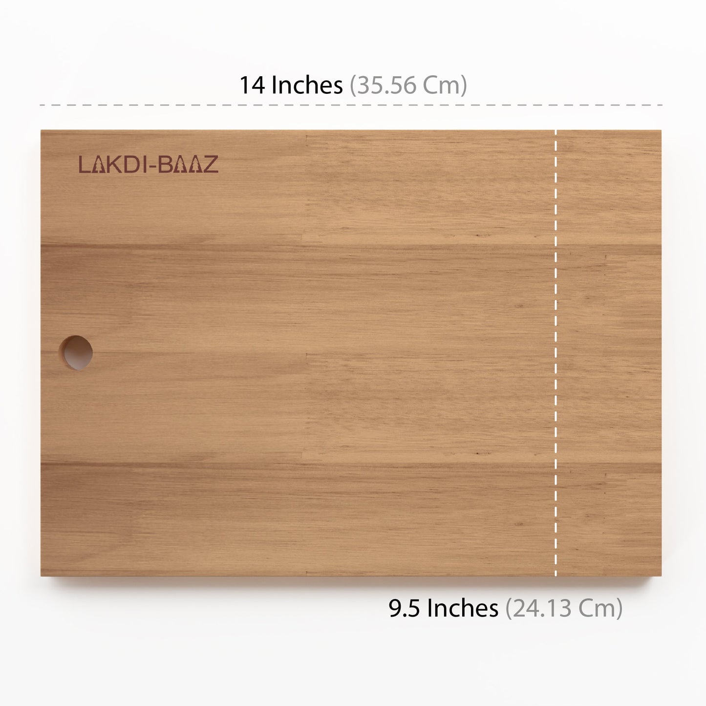 Buy Lakdi Baaz | Premium Rubber Wood Chopping Board Rubber – Handmade Chopper Boards/Cut Board/Serving Board for Veg & Fruit