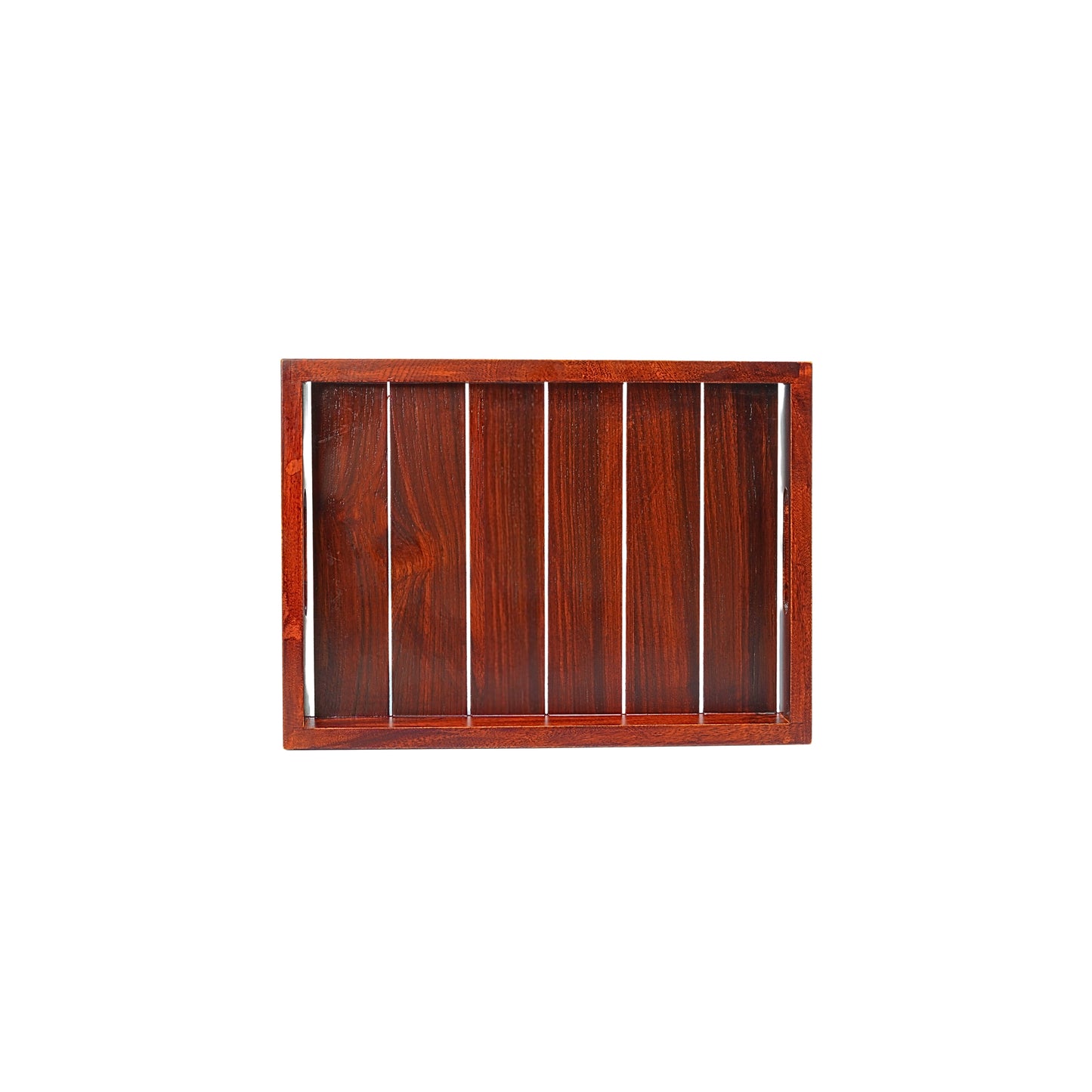 Buy Lakdi-Baaz| Premium Wooden Serving Tray Small Teak(7 X 10 Inch)