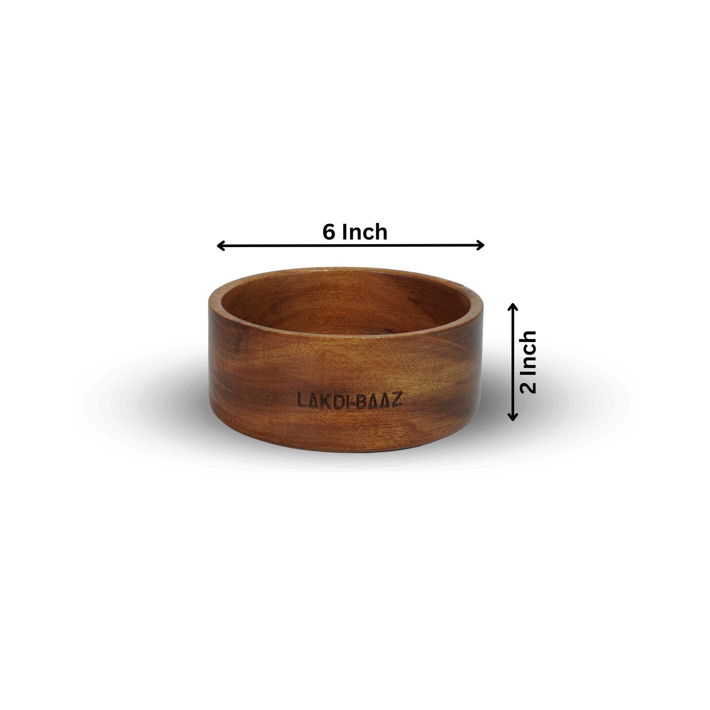 Buy Natural Non Toxic Wooden Bowl for Salad Made From Neem Wood No Color Used 600ml 6Inch/15cm Natural