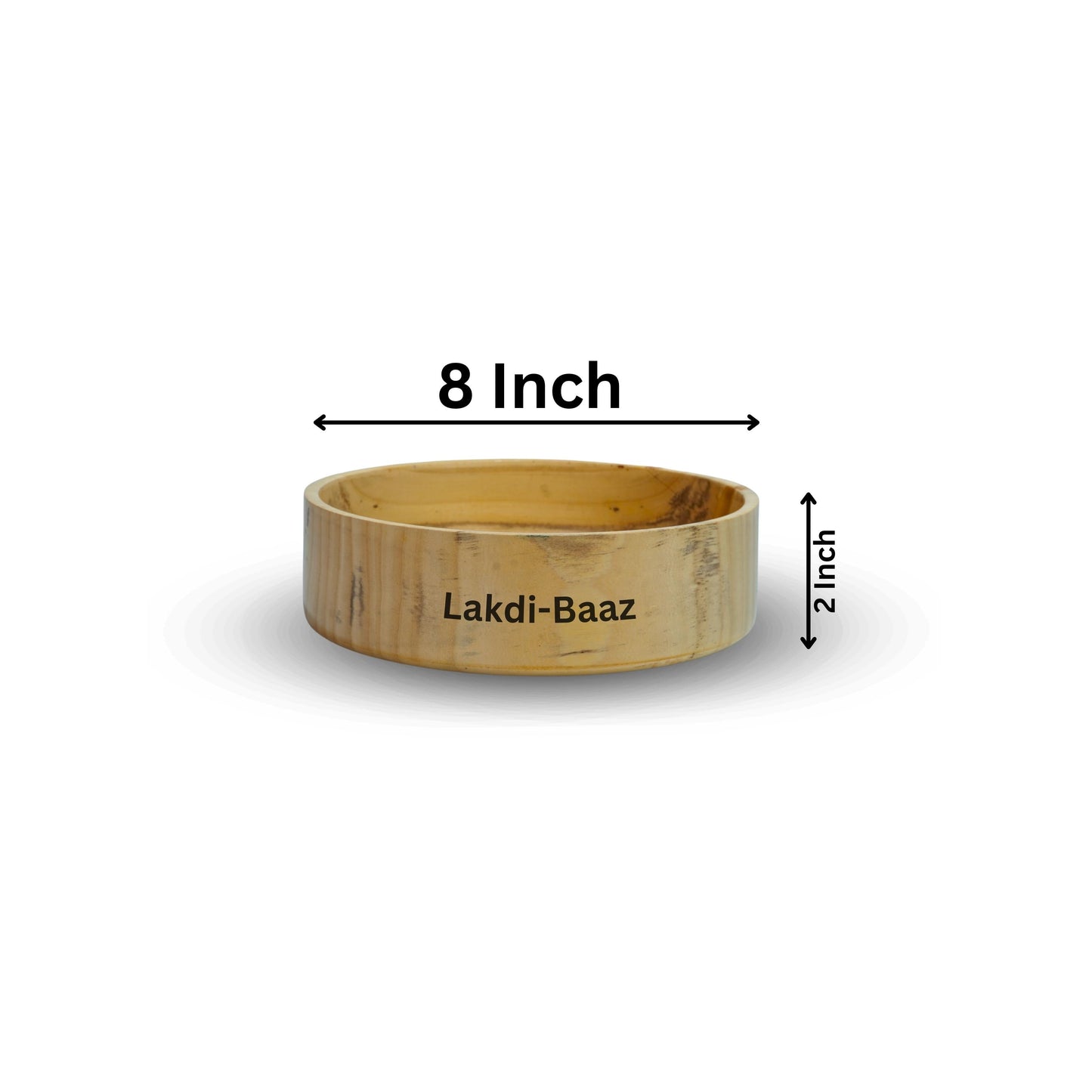 Buy Natural Non Toxic Wooden Bowl for Salad Made From Neem Wood No Color Used 1000ml 8inch/20cm Natural