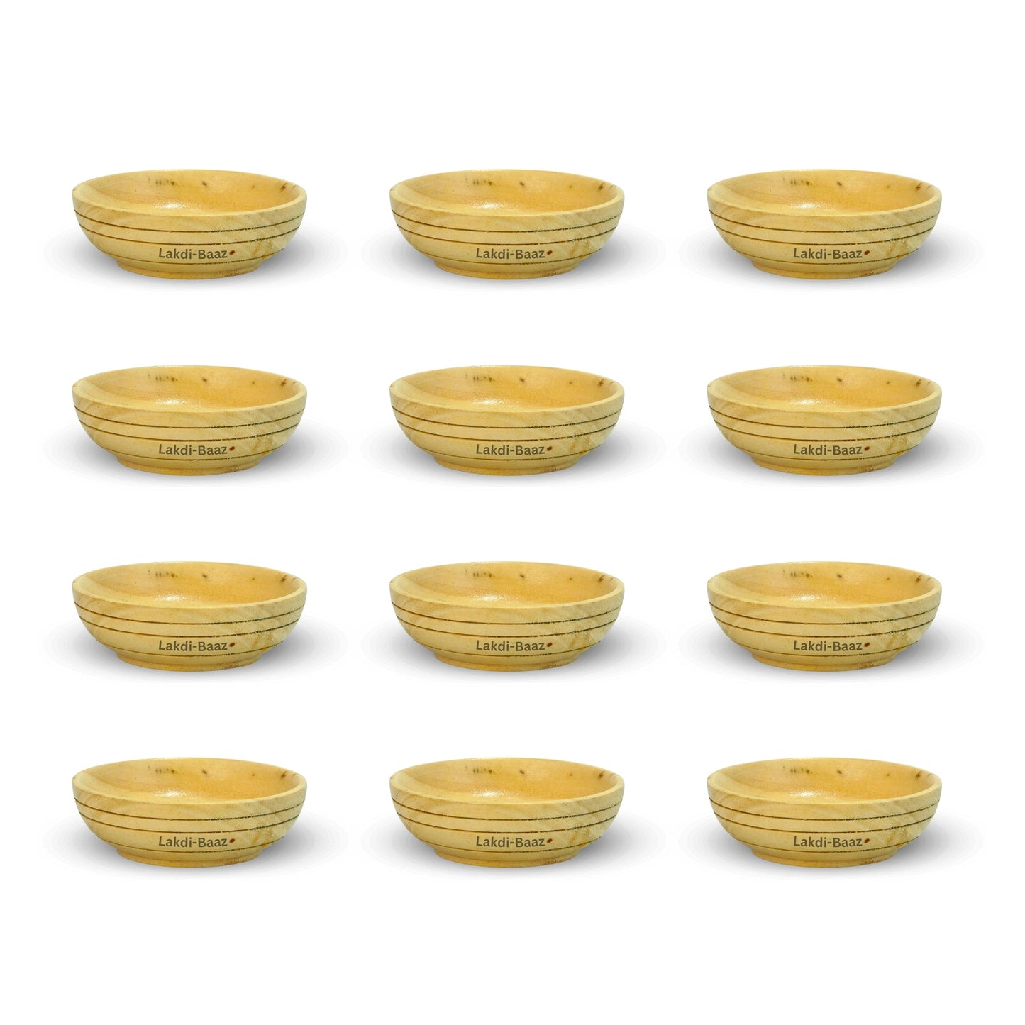Buy Natural Non Toxic Wooden Bowl Snack Serving Bowl Made From Neem Wood No Color Used 6 PC Natural