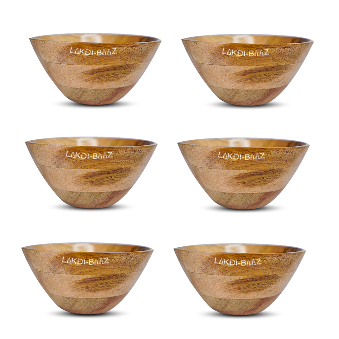 Buy Natural Non Toxic Wooden Bowl Snack Serving Bowl Made From Neem Wood No Color Used 1PC Natural