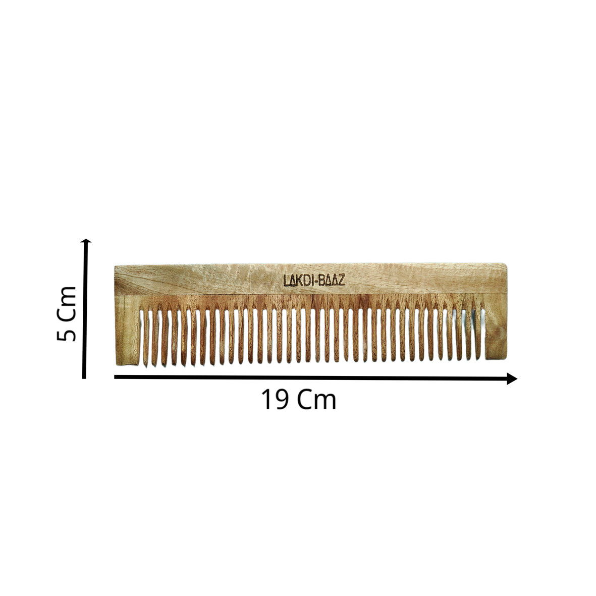 Buy Lakdi-Baaz | Neem Wood Comb for Hair Growth Wide Wooden Comb Kangha For man and woman