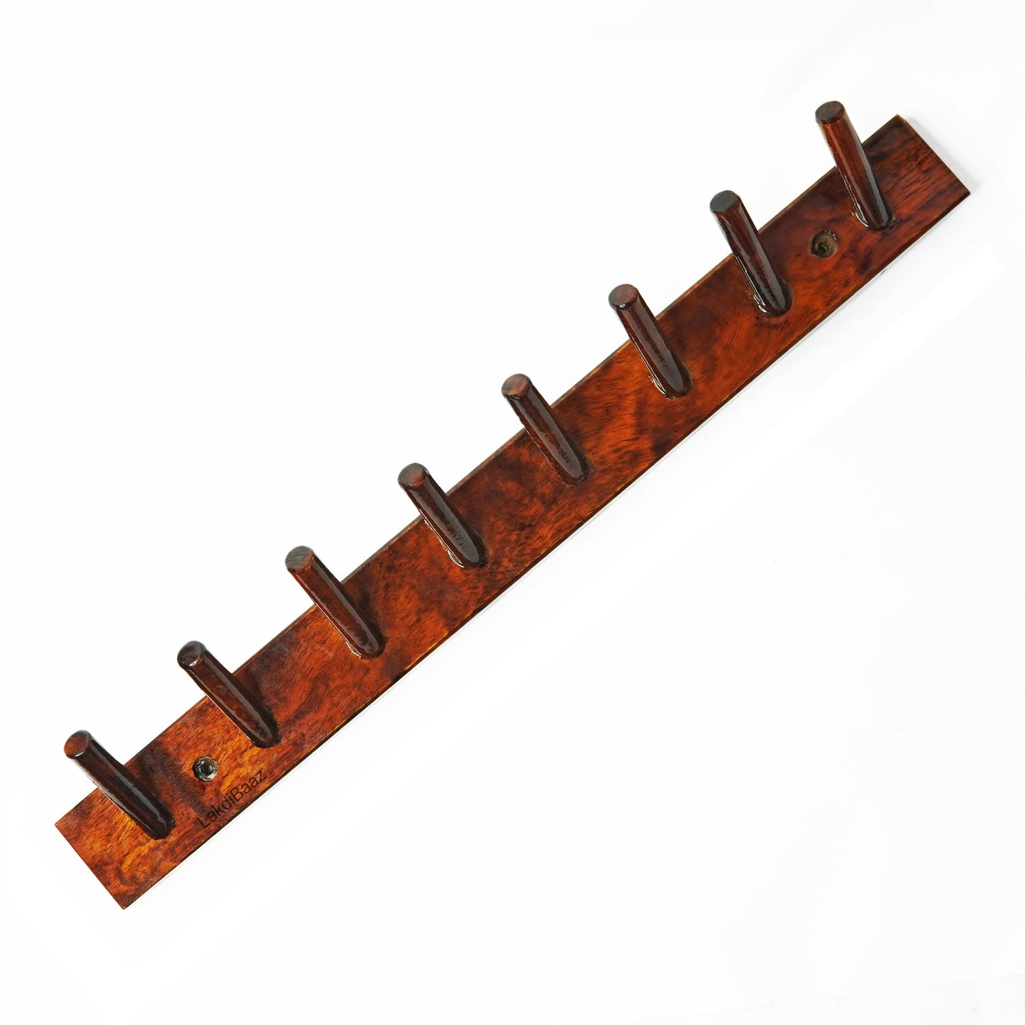 Buy Lakdi Baaz | Luxury Wooden Wall Hook Coat Hanger 8 point (2 Pc)