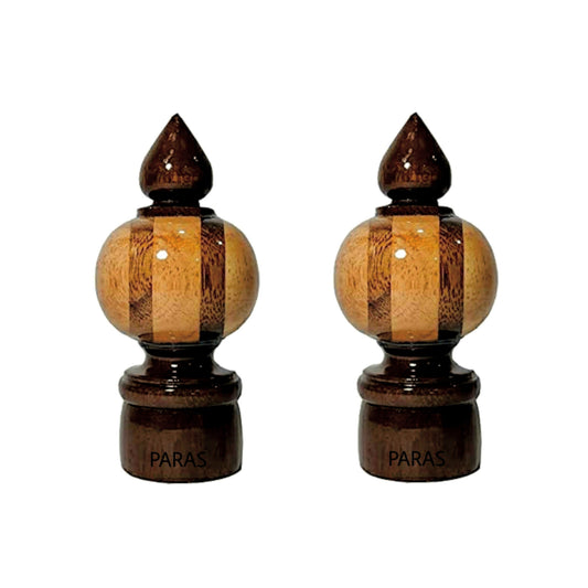 Buy paras Wooden Curtain Finials