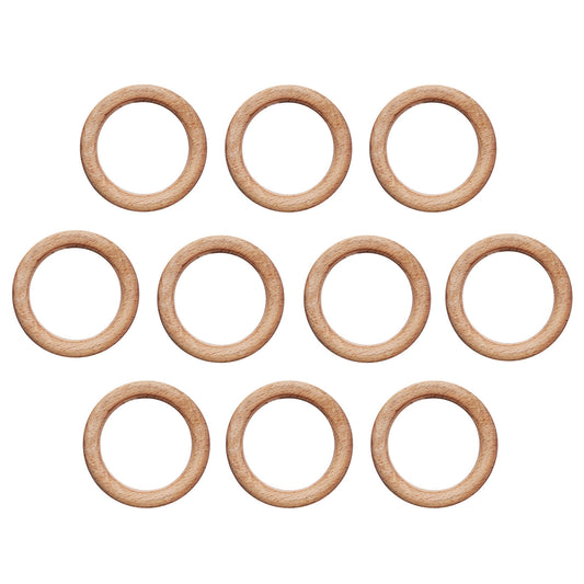 Buy Lakdi Baaz | Wooden Rings 75 MM Pack of 10