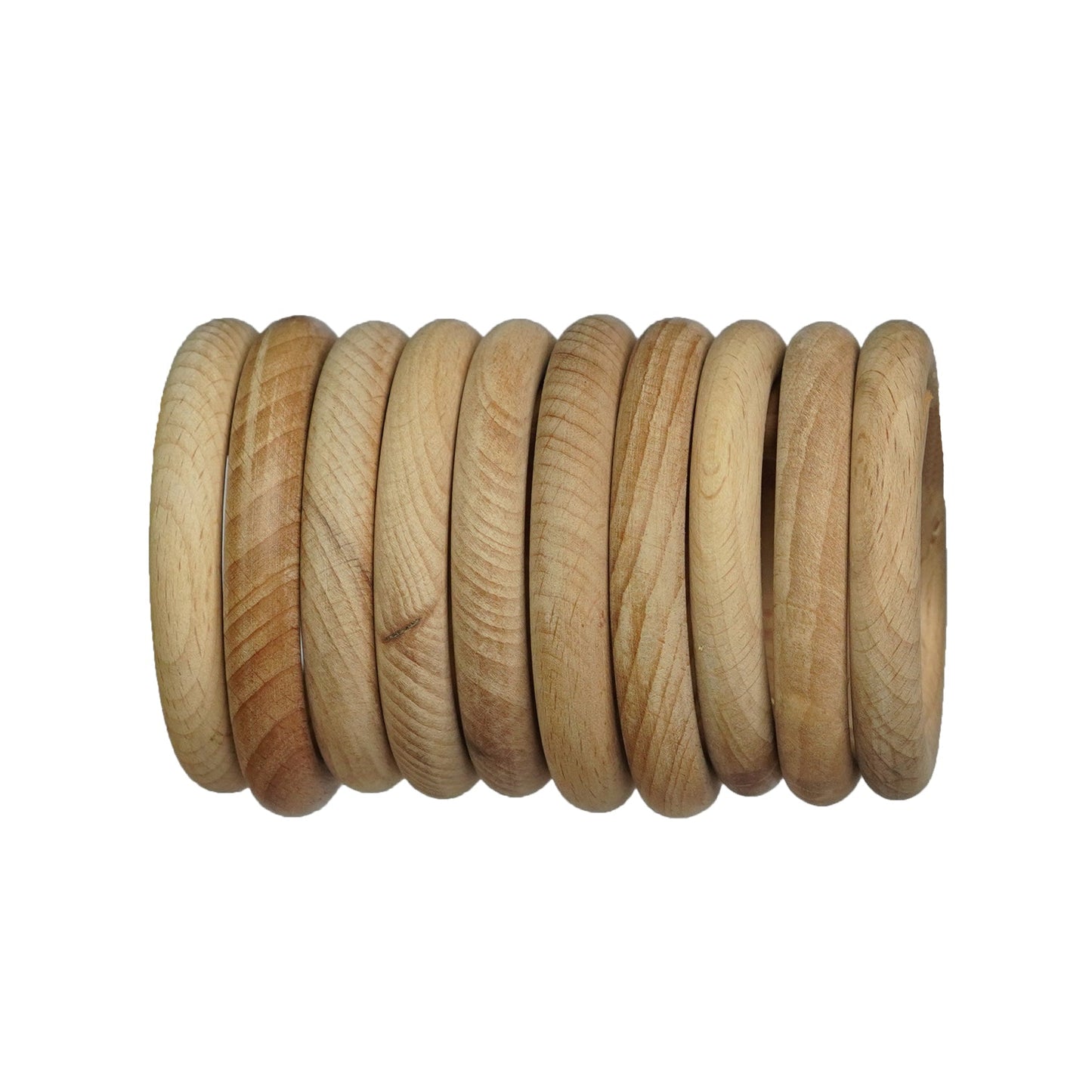 Buy Lakdi Baaz | Wooden Rings 75 MM Pack of 10